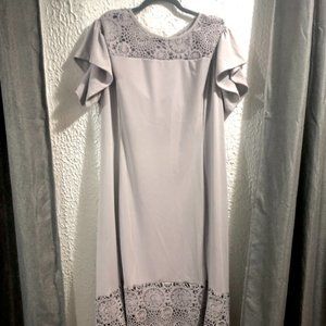 Maxi Dress with Cut Out Sleeves